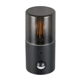 Hoosic Glass PIR Outdoor Wall Light – Matt Black