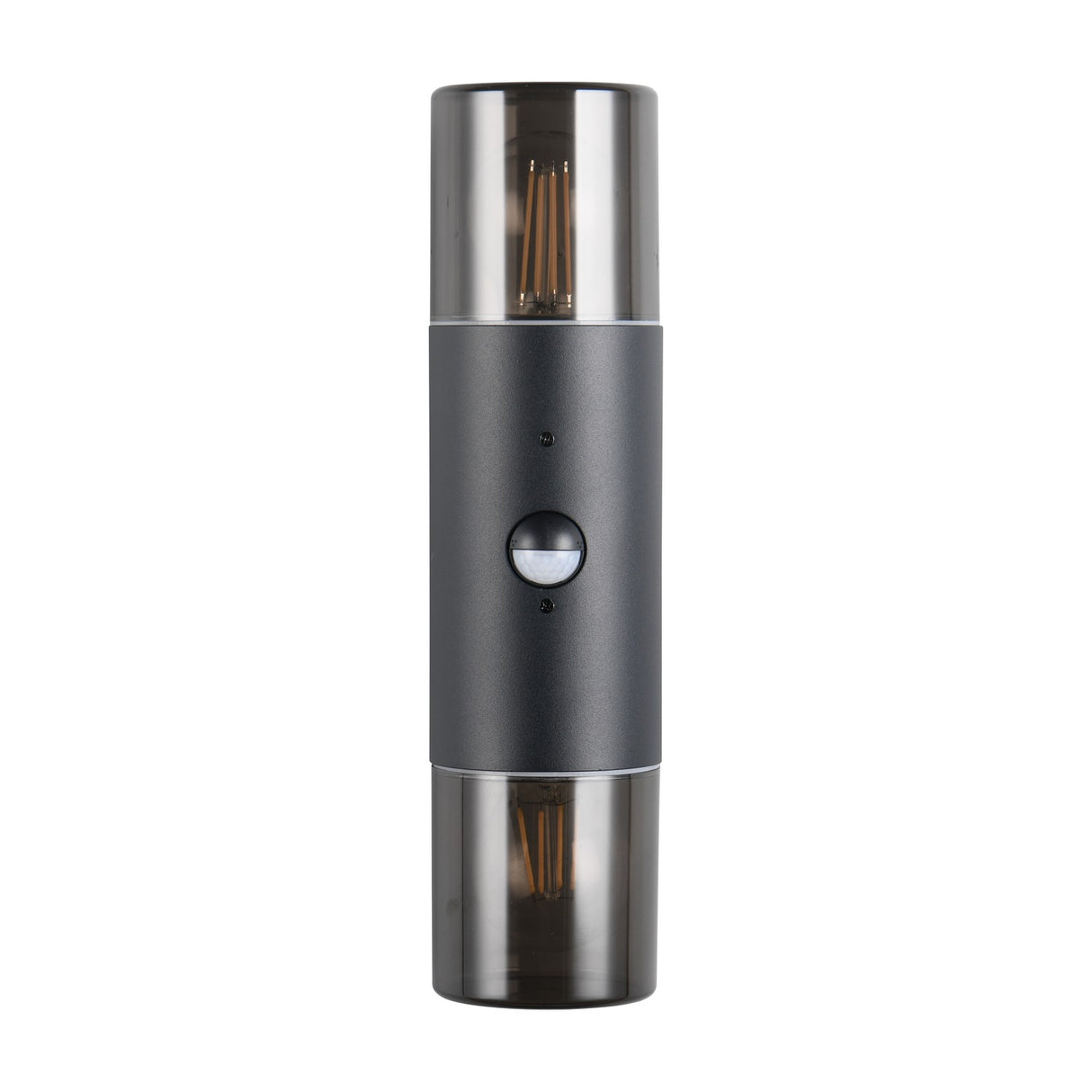 Hoosic 2 Light Up Down PIR Outdoor Wall Light – Matt Black