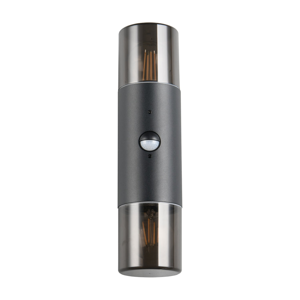 Hoosic 2 Light Up Down PIR Outdoor Wall Light – Matt Black