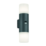 Hoosic 2 Light Up Down PIR Outdoor Wall Light – Anthracite