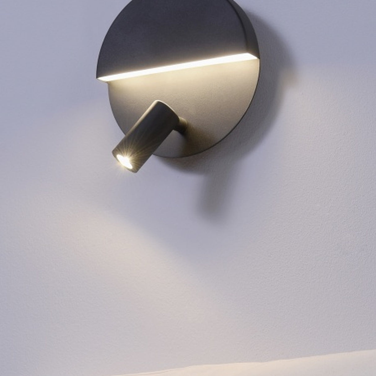 Mario 2 Light LED Glass Wall Light – Matt Black
