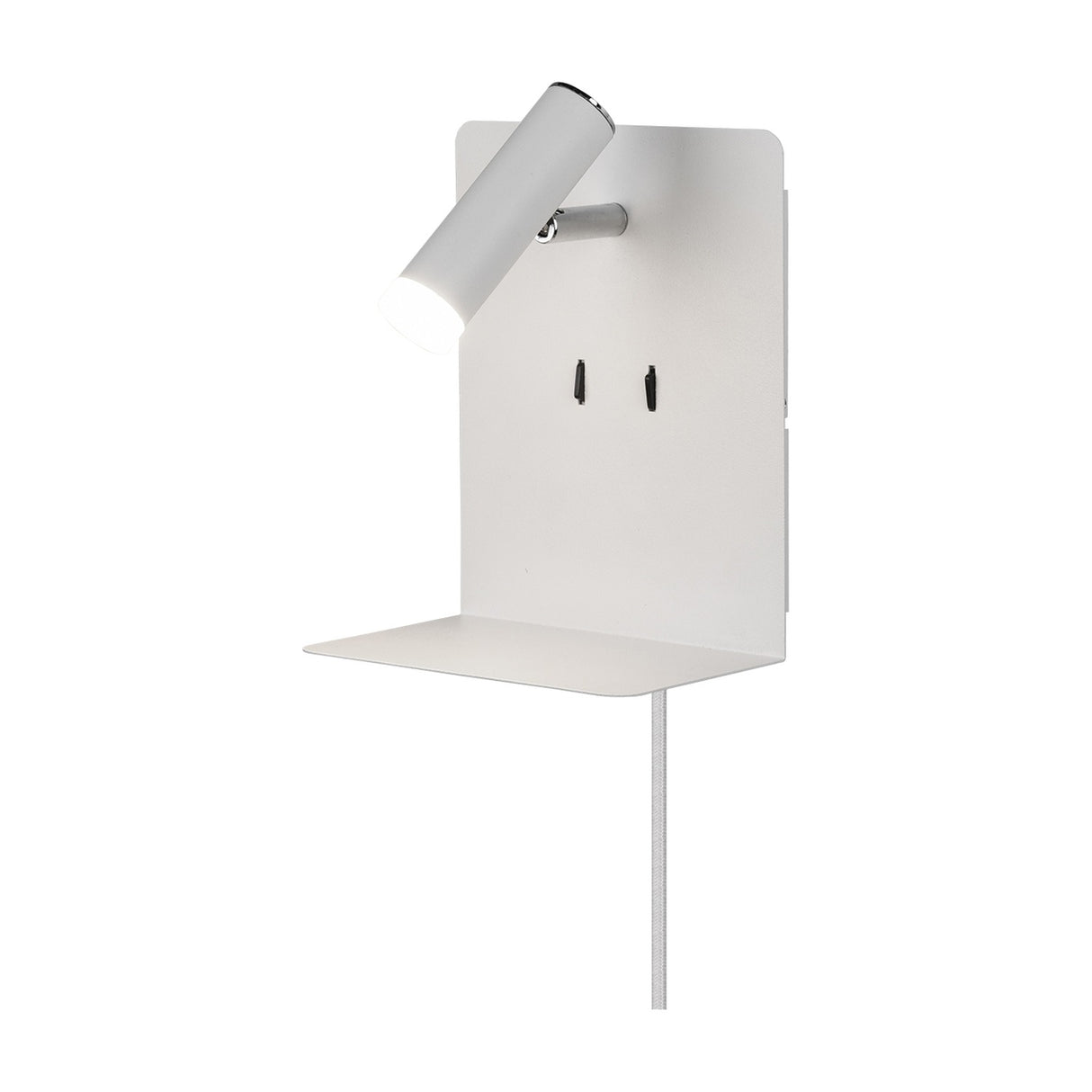 Element 2 Light LED USB Wall Light – Matt White