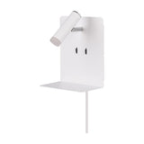 Element 2 Light LED USB Wall Light – Matt White