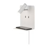 Element 2 Light LED USB Wall Light – Matt White