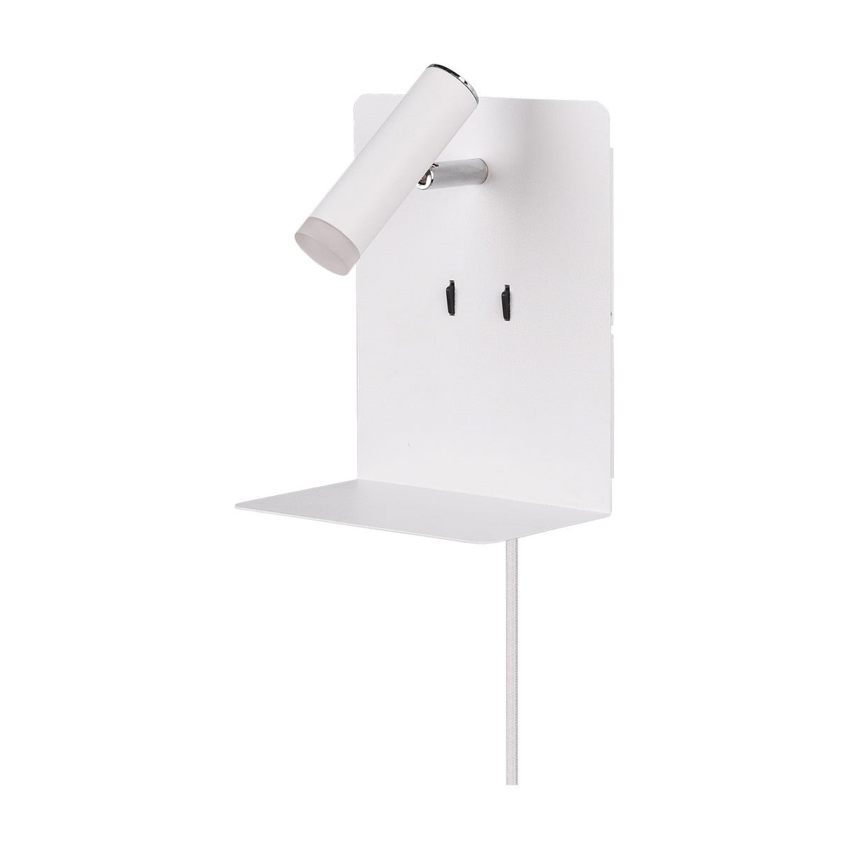 Element 2 Light LED USB Wall Light – Matt White