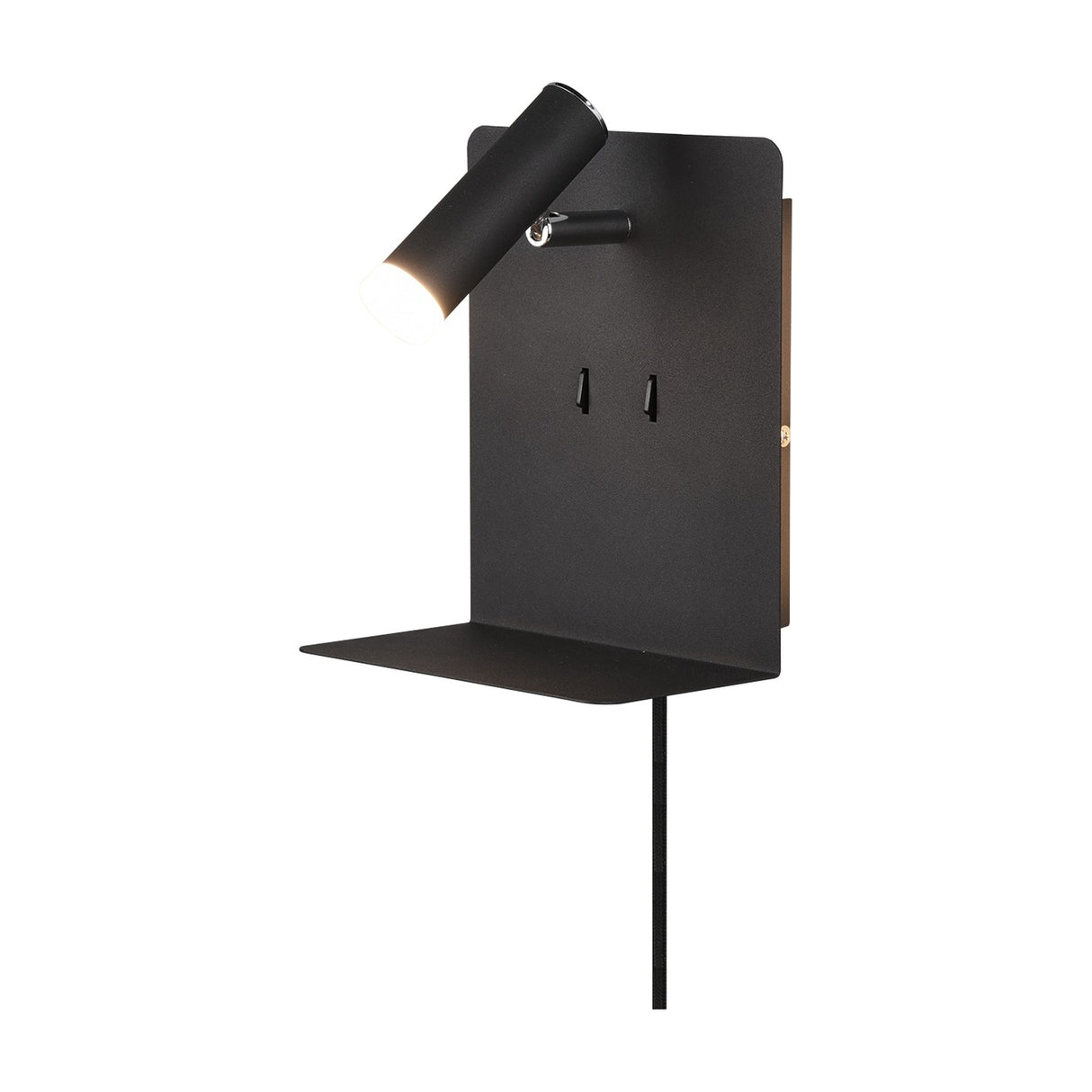 Element 2 Light LED USB Wall Light – Matt Black