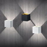 Louis LED Up Down Cone Wall Light – Brushed Aluminium