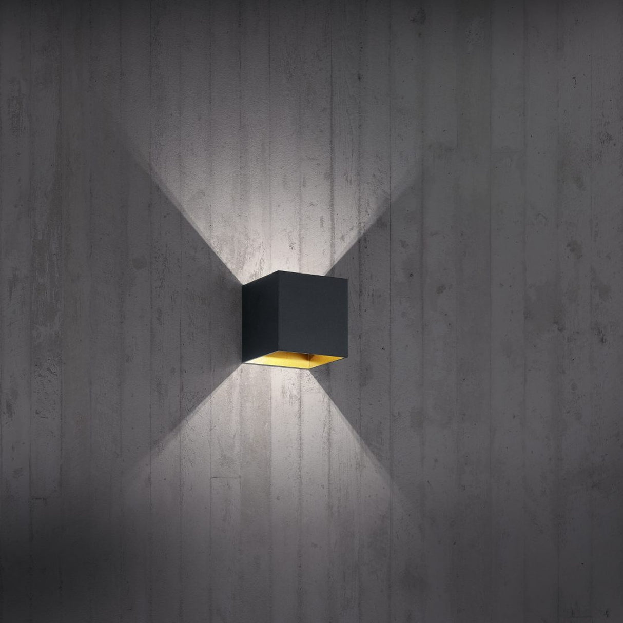 Louis LED Up Down Cone Wall Light – Matt Black