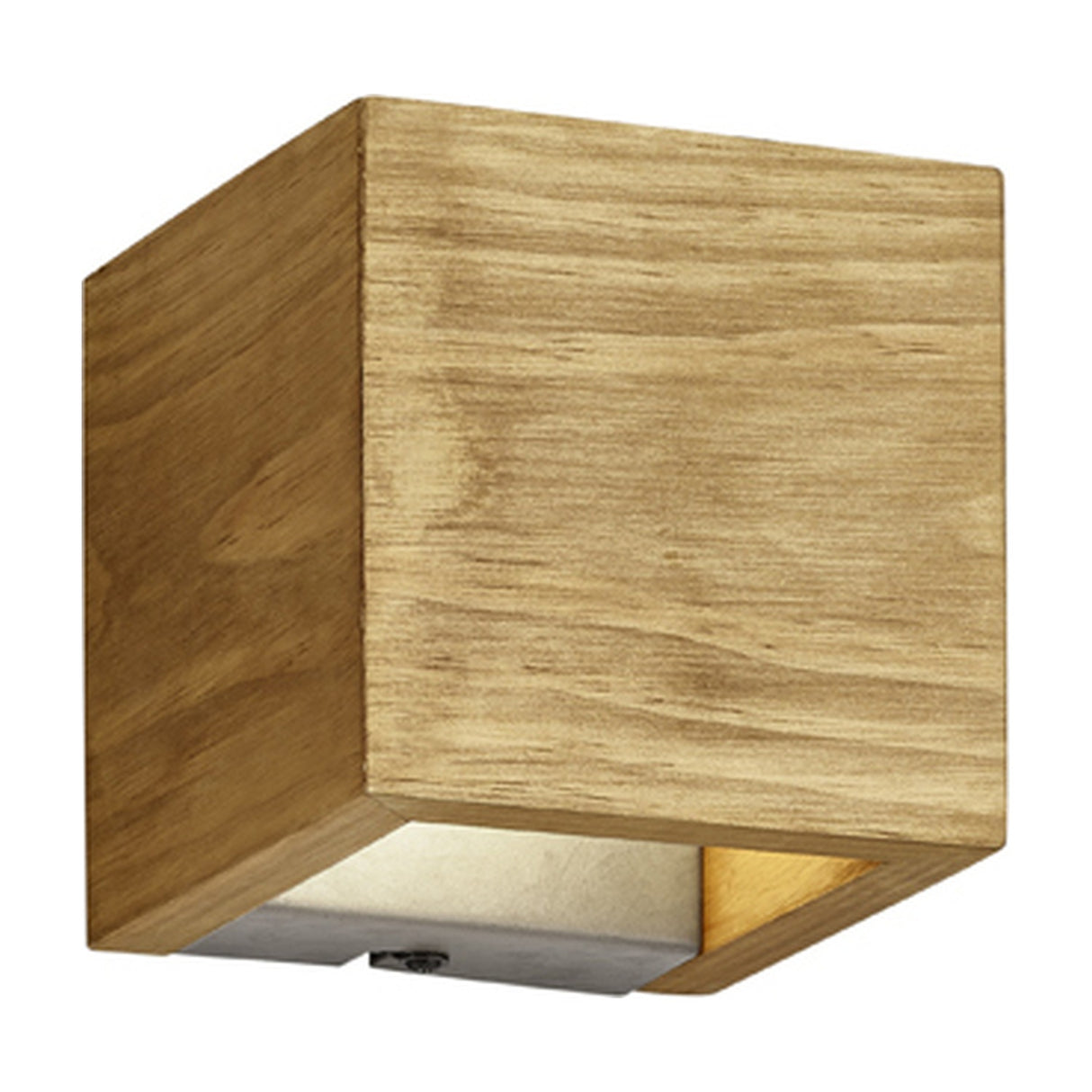 Brad LED Up Down Square Wall Light – Wood