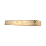 The Caelith LED Large Alabaster Shelf With Light – Soft White features a rectangular, marble-like translucent surface that emits a gentle, warm glow; shown isolated on a white background.