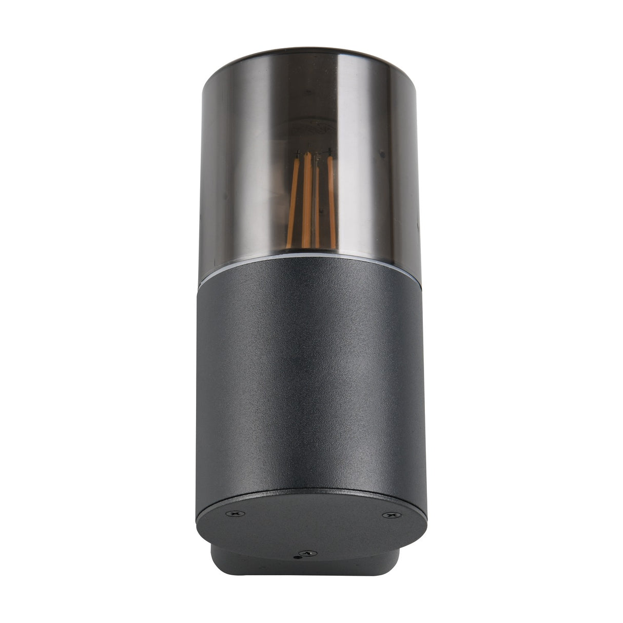 Hoosic Glass Outdoor Wall Light – Matt Black