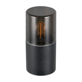 Hoosic Glass Outdoor Wall Light – Matt Black