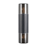 Hoosic 2 Light Up Down Outdoor Wall Light – Matt Black