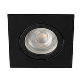 Dalla DTL-B (B) GU10 Square Recessed Spotlight 80x80 - Black