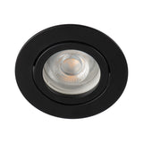 Dalla DTO-B (B) Round GU10 MR16 Recessed Spotlight Ø80 - Black