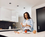 Dalla DTO-B (B) Round GU10 MR16 Recessed Spotlight Ø80 - Black
