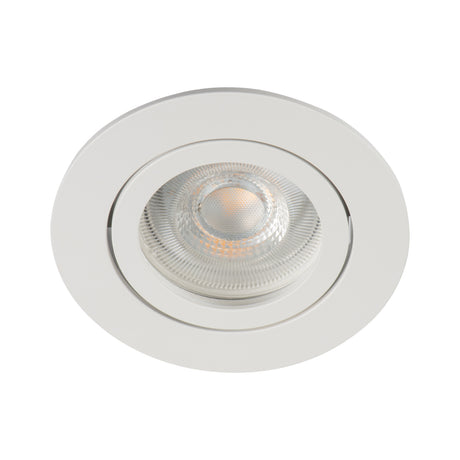 Dalla DTO-W Ø80 GU10 Recessed Spotlight - White