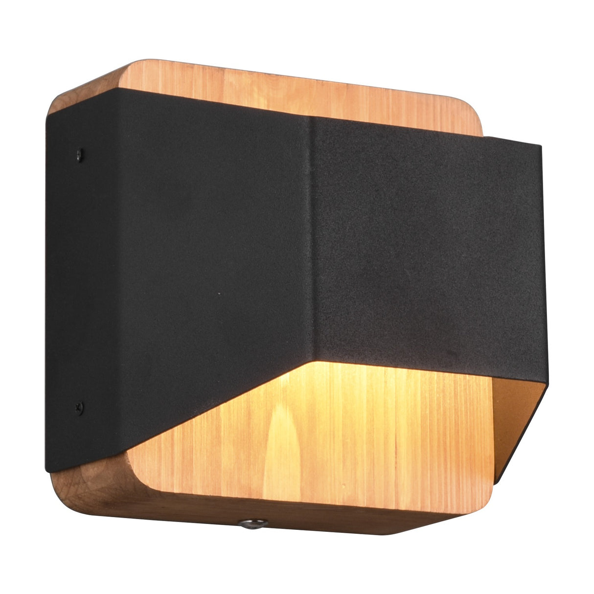 Arino LED Up Down Square Wall Light – Matt Black
