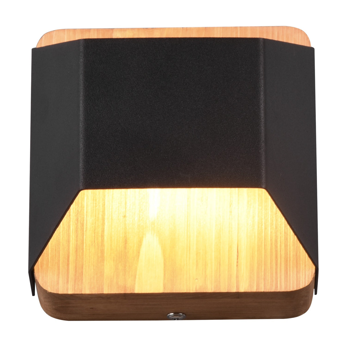 Arino LED Up Down Square Wall Light – Matt Black