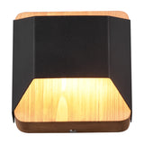 Arino LED Up Down Square Wall Light – Matt Black