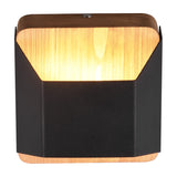 Arino LED Up Down Square Wall Light – Matt Black