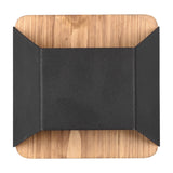 Arino LED Up Down Square Wall Light – Matt Black