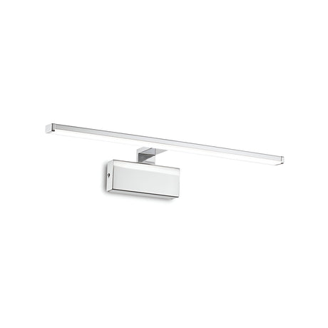 Introducing the Luminous LED Picture Light 12.5W 3000K in Chrome, a modern wall-mounted lighting fixture with a sleek rectangular design and an elegant chrome finish. This stylish and energy-efficient solution measures 51cm, perfectly blending style with functionality.