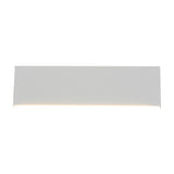 Concha LED Up Down Panel Wall Light – Matt White