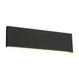Concha LED Up Down Black Wall Light – Anthracite