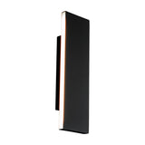 Concha LED Up Down Black Wall Light – Anthracite