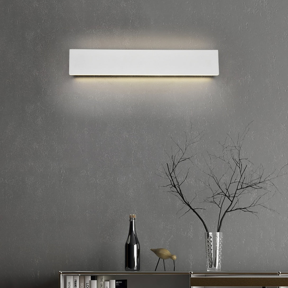 Concha LED Up Down Linear Wall Light – Matt White