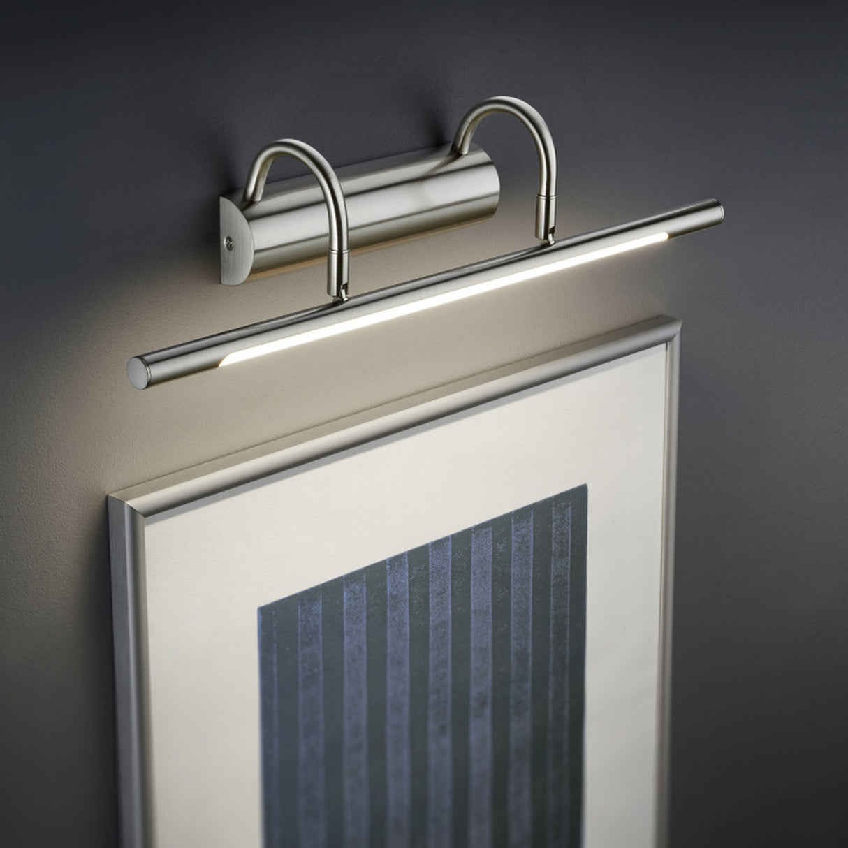 Cuadro 2 Light LED Linear Wall Light – Satin Nickel