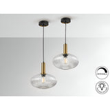 Norma 1 Light Glass Pendant - Clear