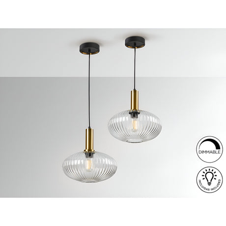 Norma 1 Light Glass Pendant - Clear