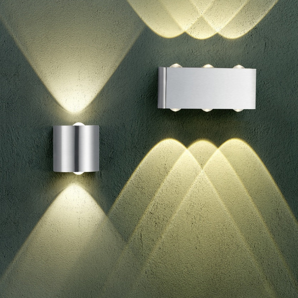Wales LED Up Down Wall Light – Satin Nickel
