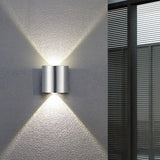 Wales LED Up Down Wall Light – Satin Nickel