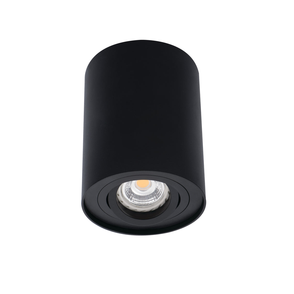 BORD Round GU10 Surface Ceiling Spotlight - Black Matt