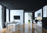 BORD Round GU10 Surface Ceiling Spotlight - Black Matt