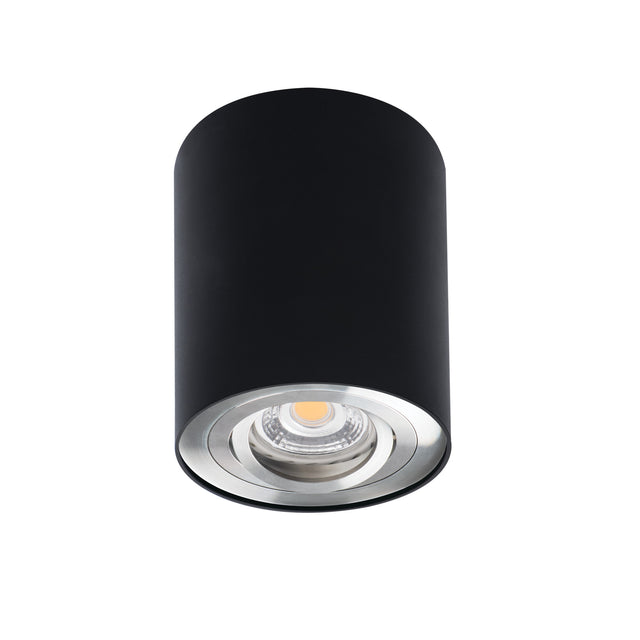 Bord Ø100 GU10 Round Spotlight SR/B - Black Silver