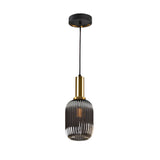 Norma 1 Light Glass Pendant - Smoked Black