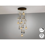 Norma 18 Light Glass Cluster Pendant - Multicoloured
