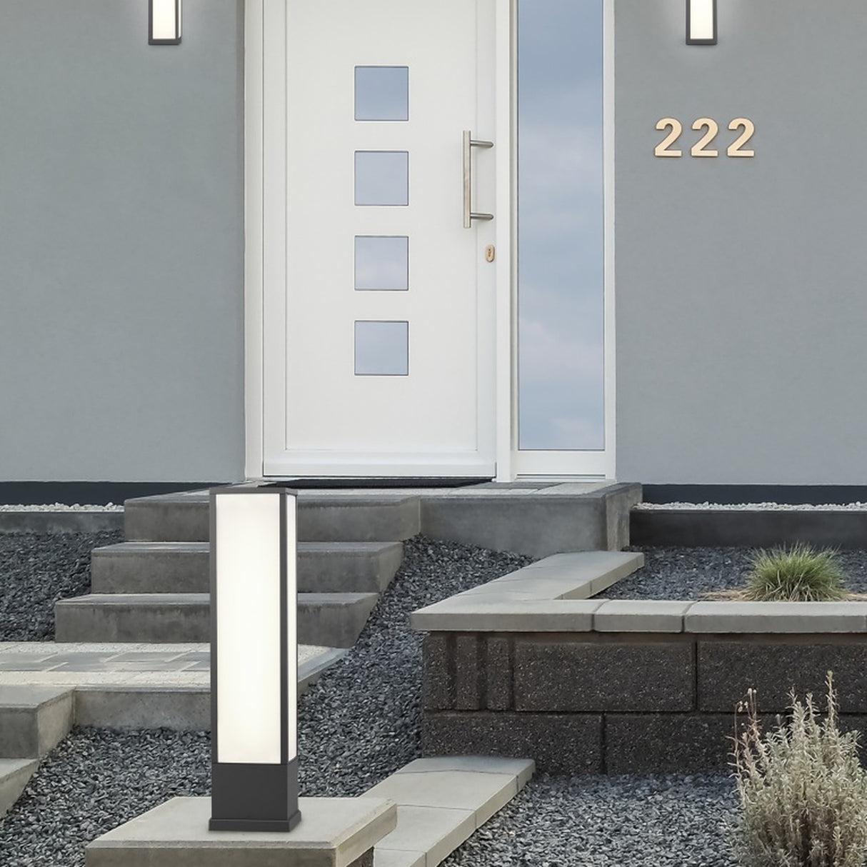 Fuerte LED Lantern Outdoor Wall Light – Anthracite