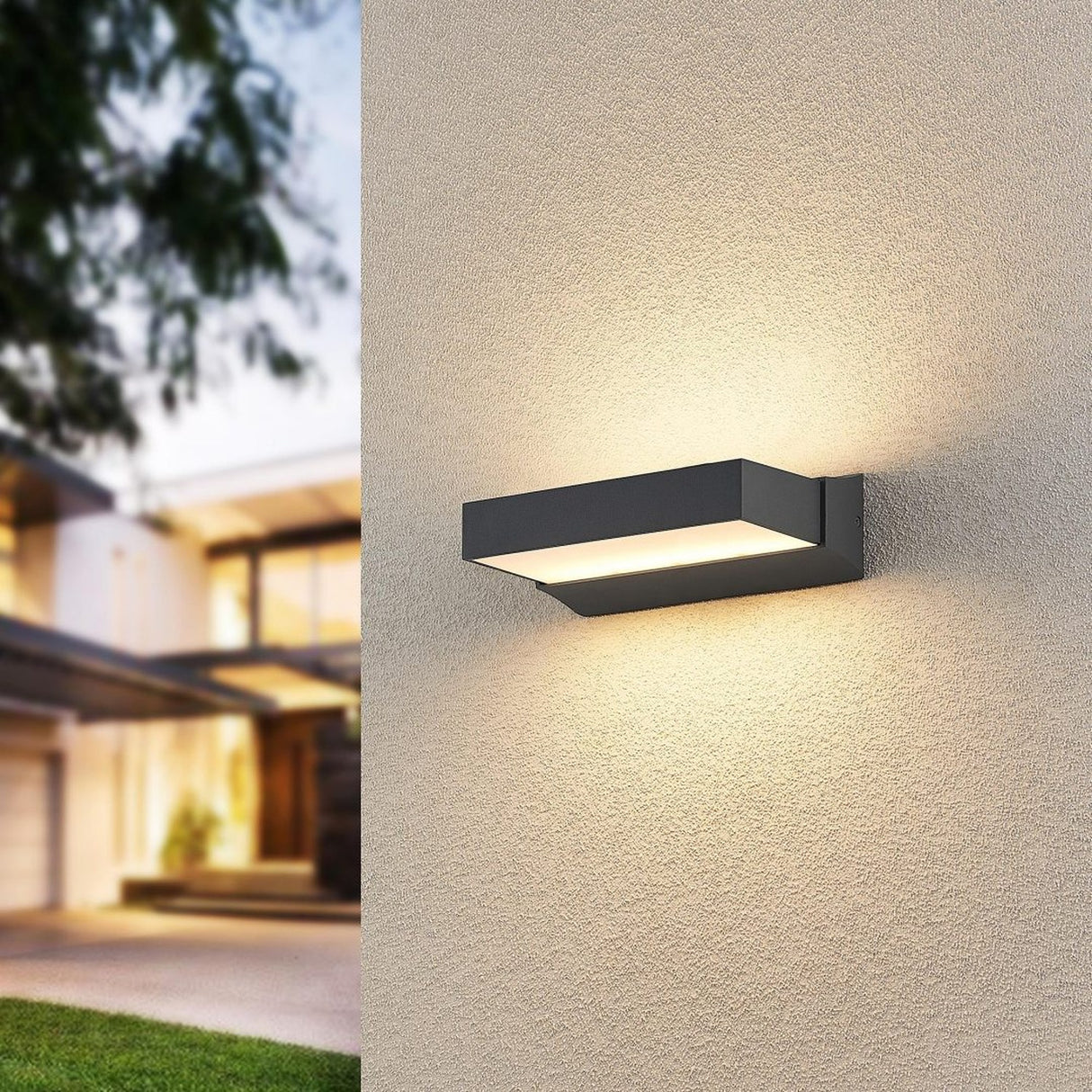 Cuando LED Up Down Outdoor Wall Light – Anthracite