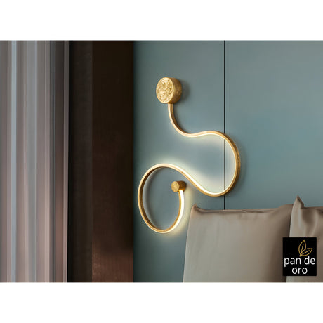 Grafos LED Small Wall Light 19.5W 3000K - Gold Leaf
