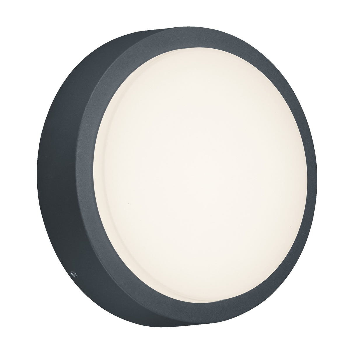 Breg LED Round Outdoor Wall Light – Anthracite