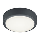 Breg LED Round Outdoor Wall Light – Anthracite
