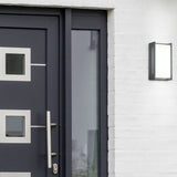 Indus LED Glass Outdoor Wall Light – Anthracite