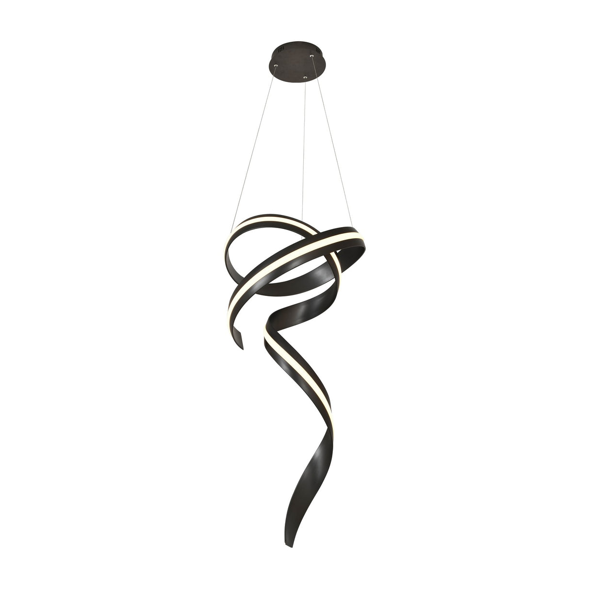Amara 60cm LED Pendant Light - Black