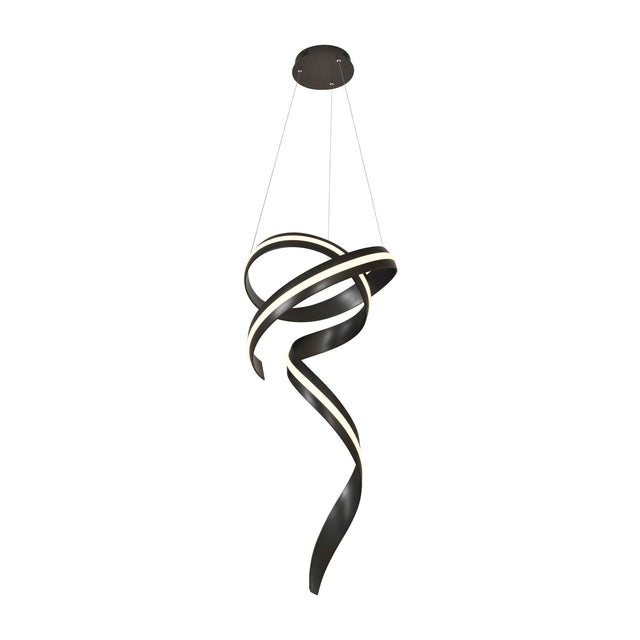 Amara 60cm LED Pendant Light - Black