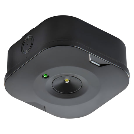 230V 3W LED Surface Emergency Downlight Black